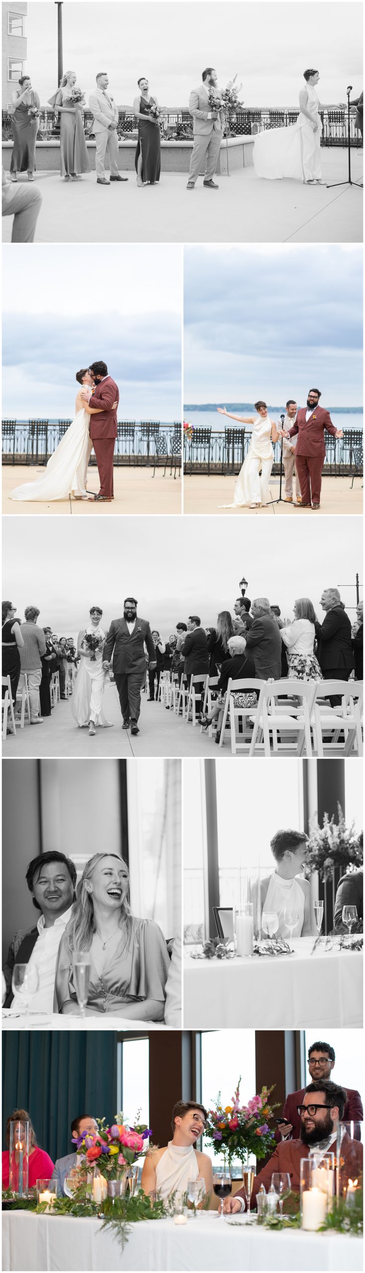 Couple's wedding portraits at Madison Edgewater Hotel | Kuffel Photography