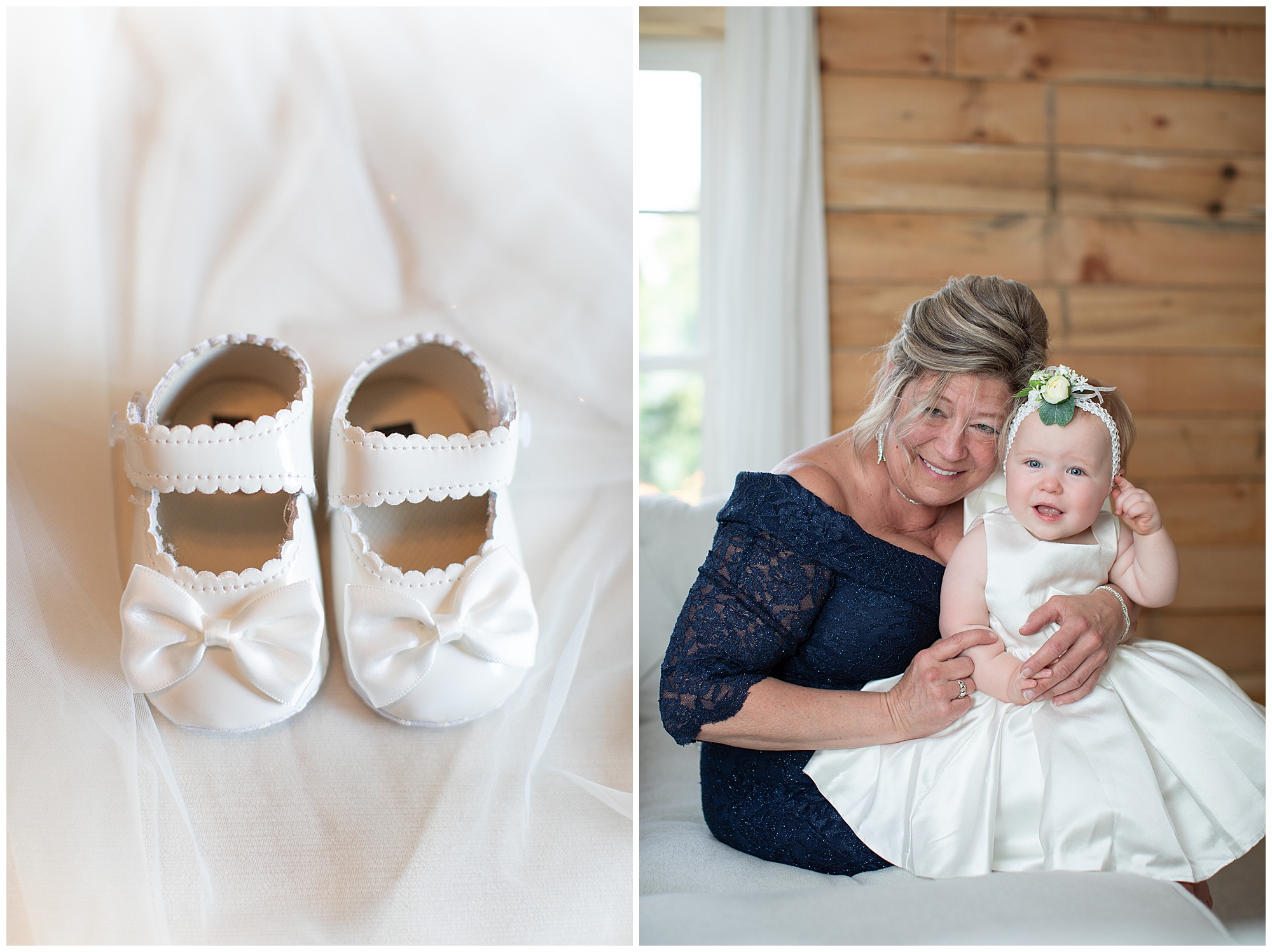 baby and grandma wedding day details 