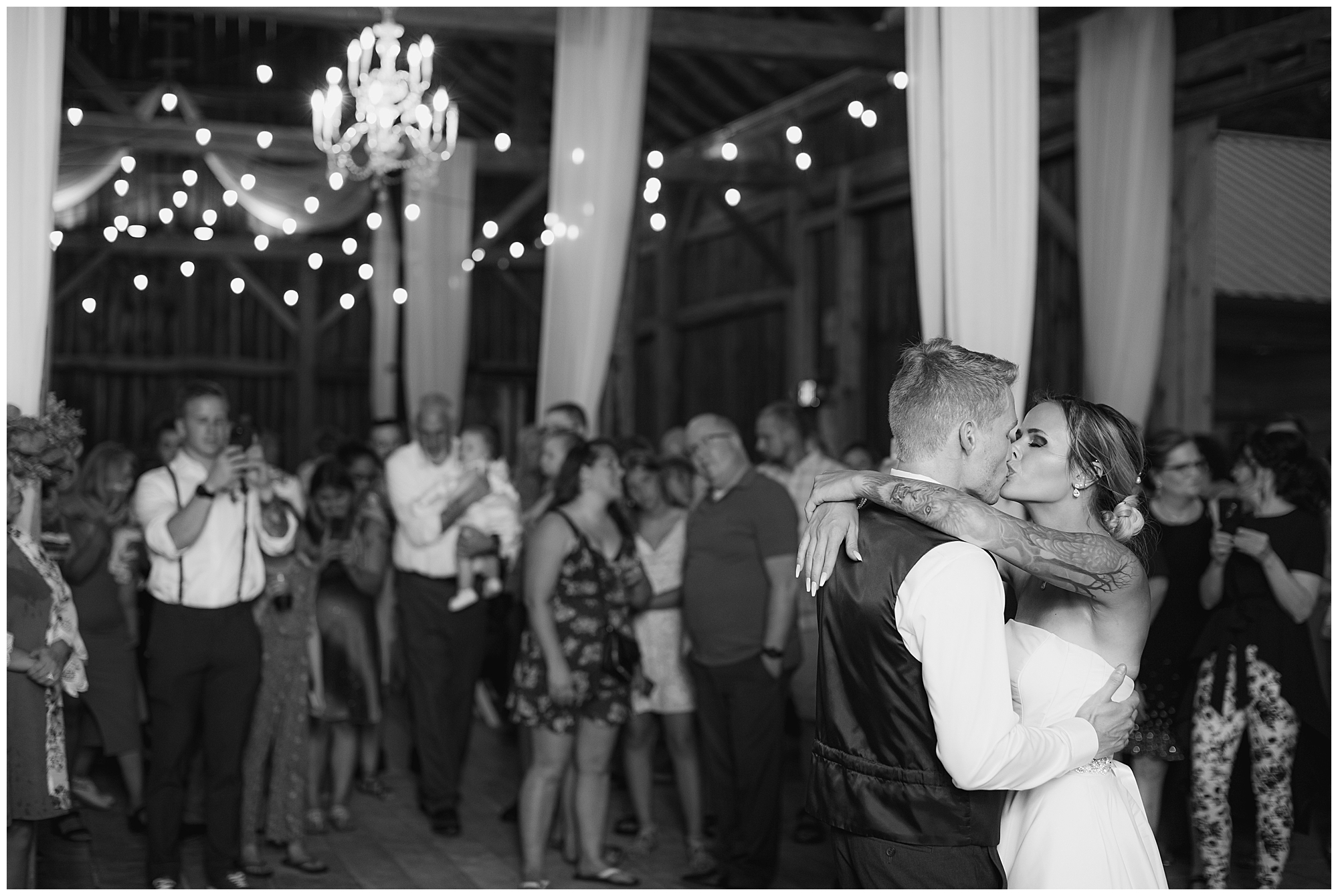 black and white first dance 
