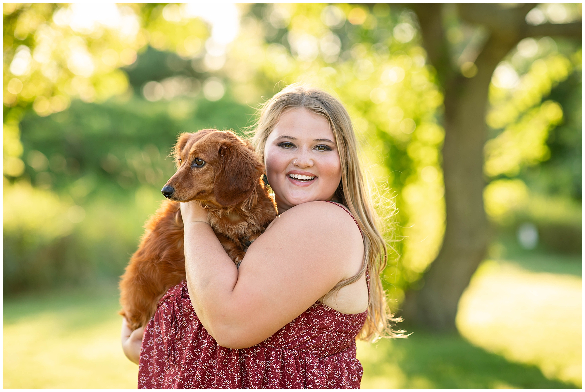 Senior Session with a wiener dog
