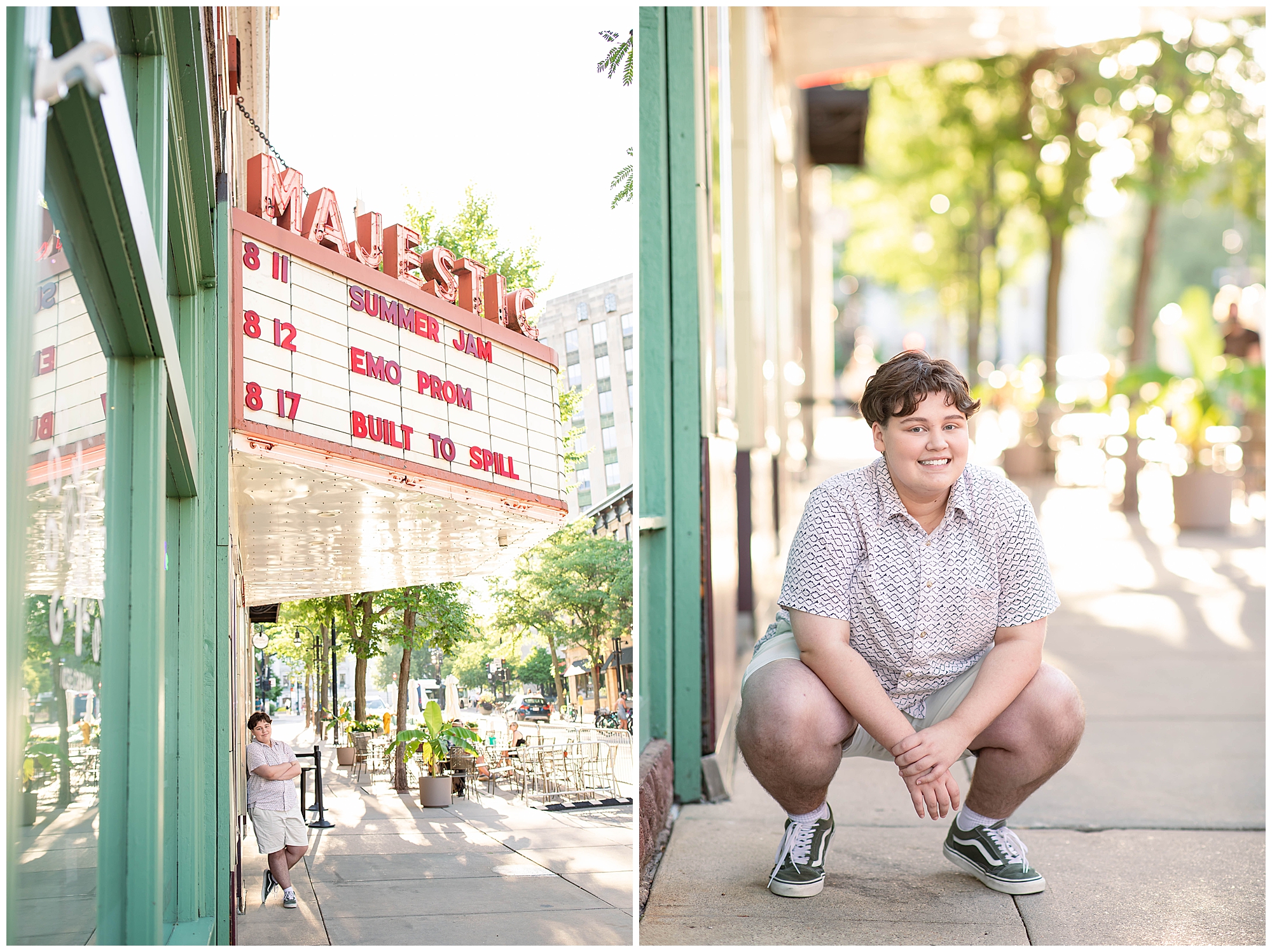 Senior Photos at the Majestic in Downtown Madison, WI