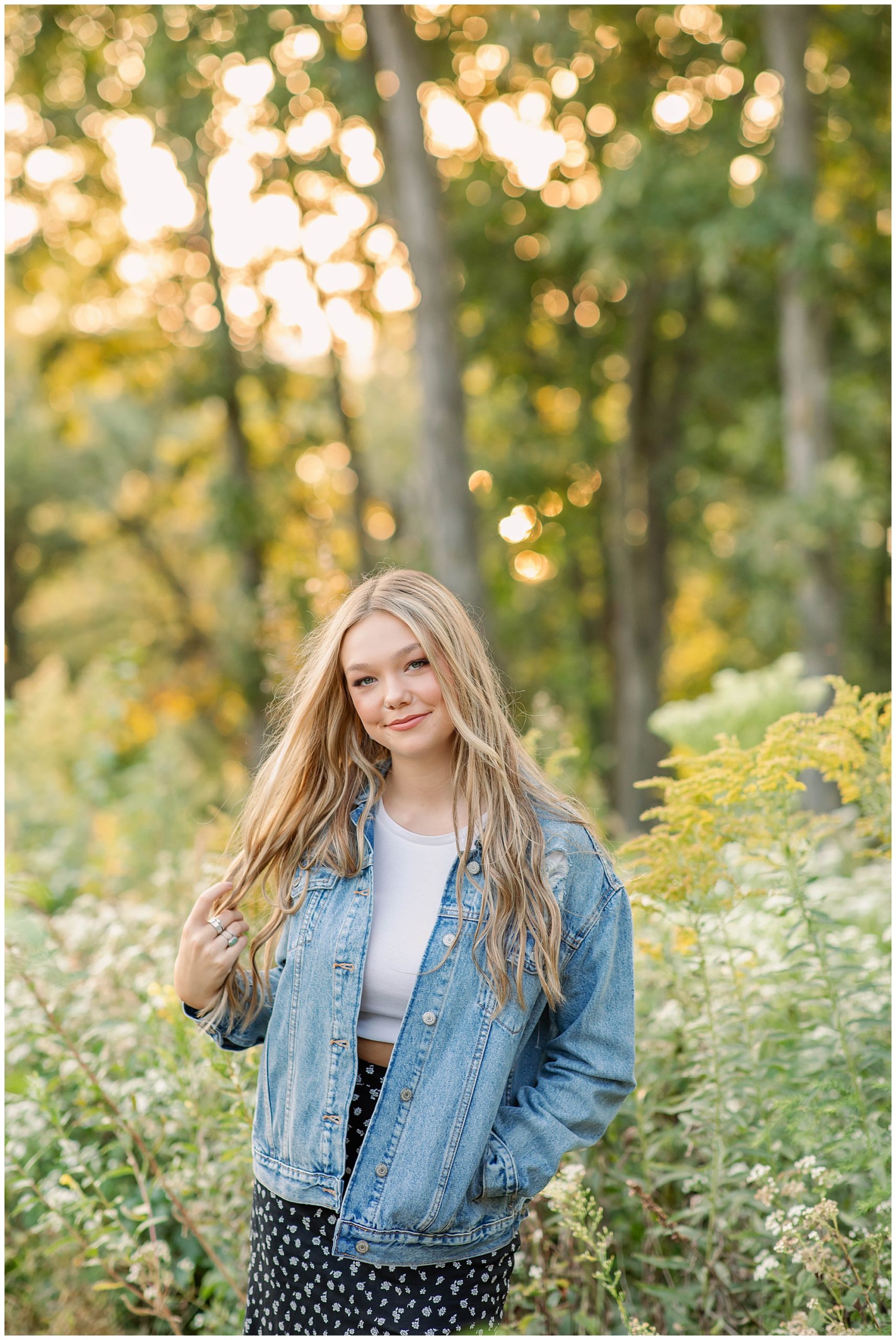 Summer Senior Session at Indian Lake, Overlook
