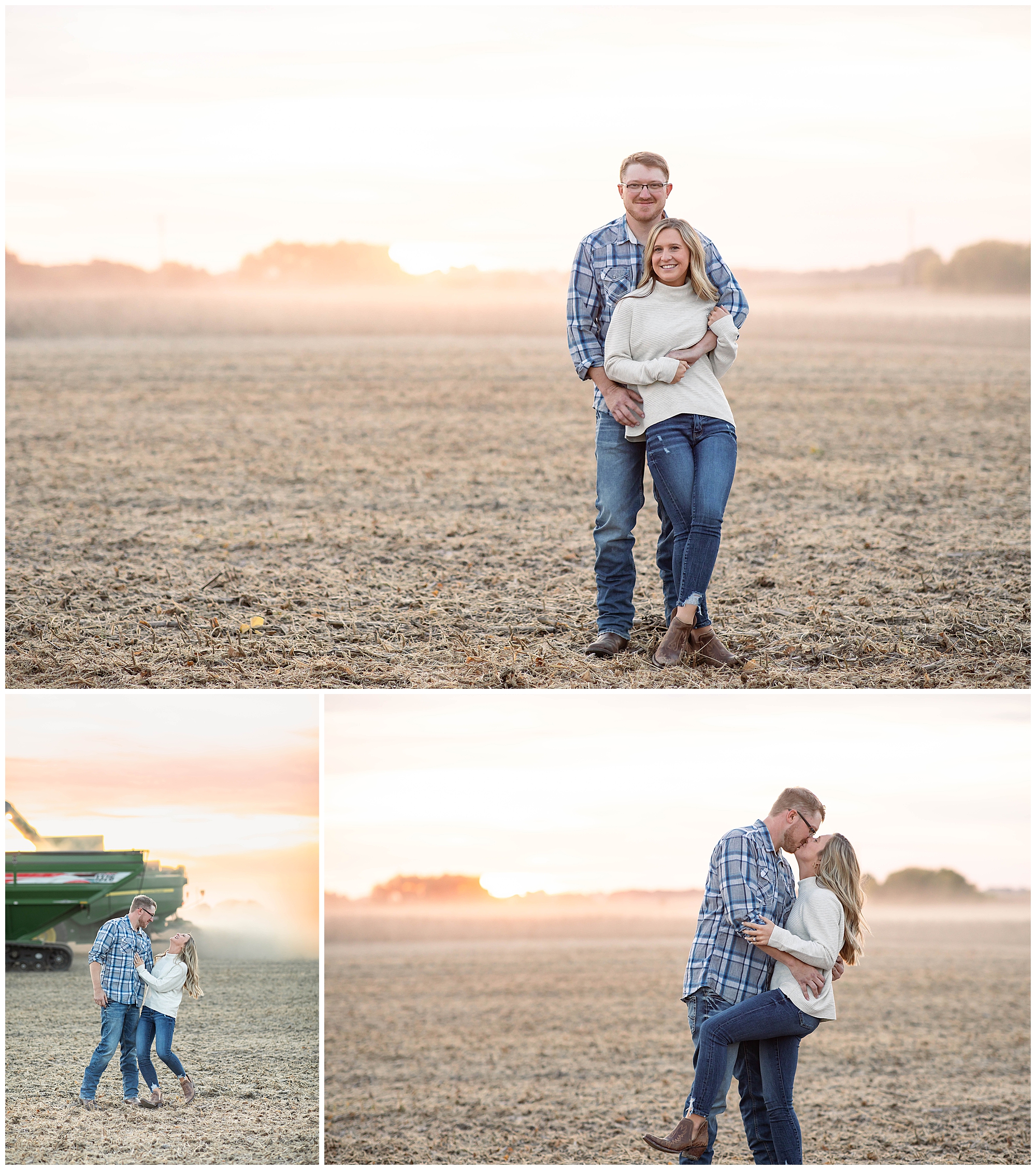 Farm Field Engagement Session at Dusk 