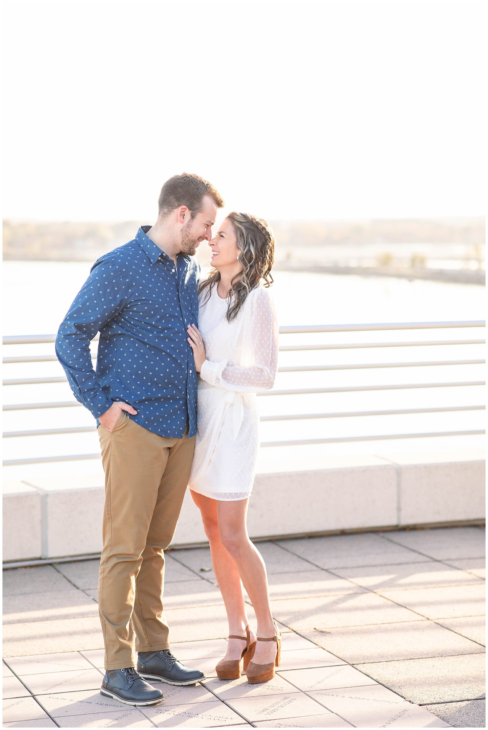 Engagement Photos at Monona Terrace in Madison WI 
