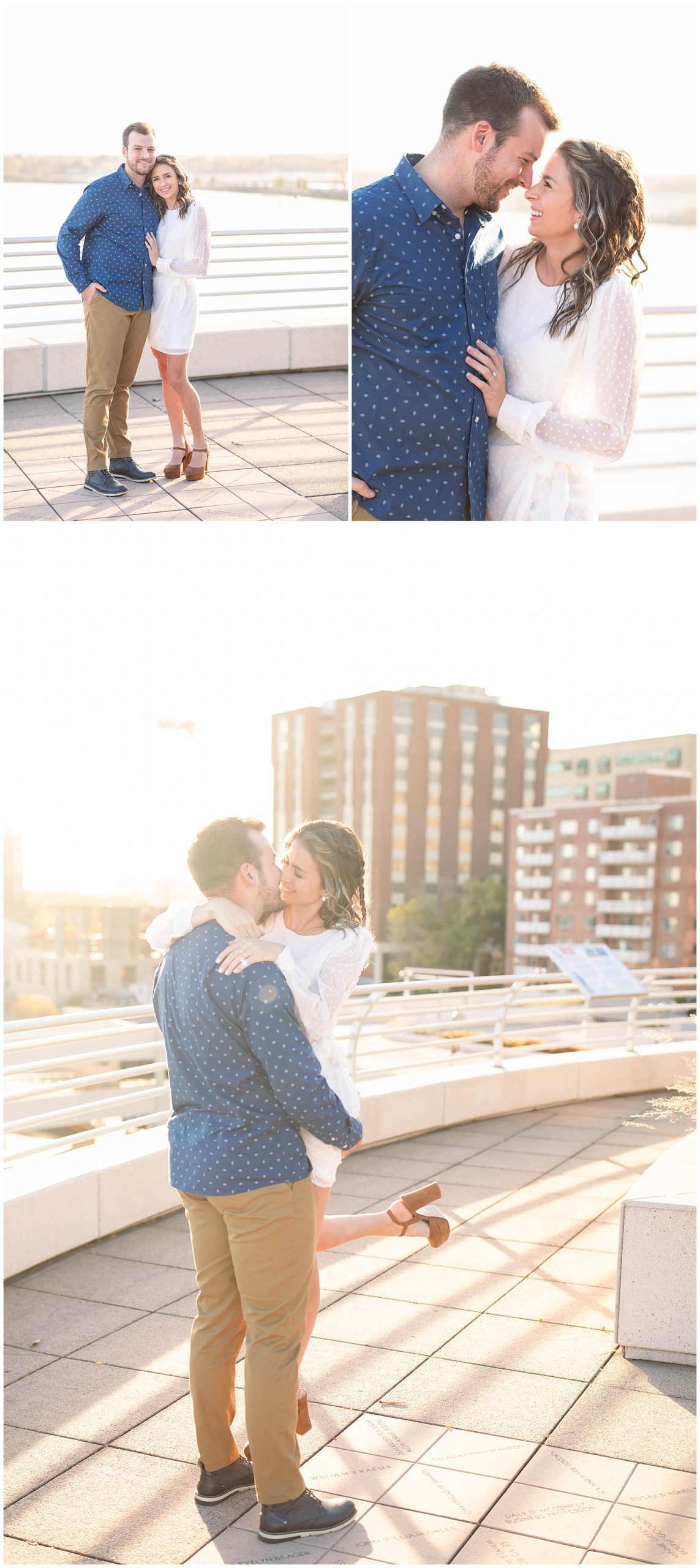 Engagement Session at Monona Terrace in Madison WI 