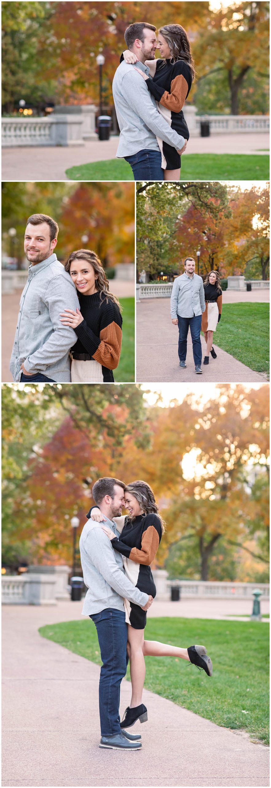 Engagement Photos at the Monona Terrace and Wisconsin Capitol in Madison, WI