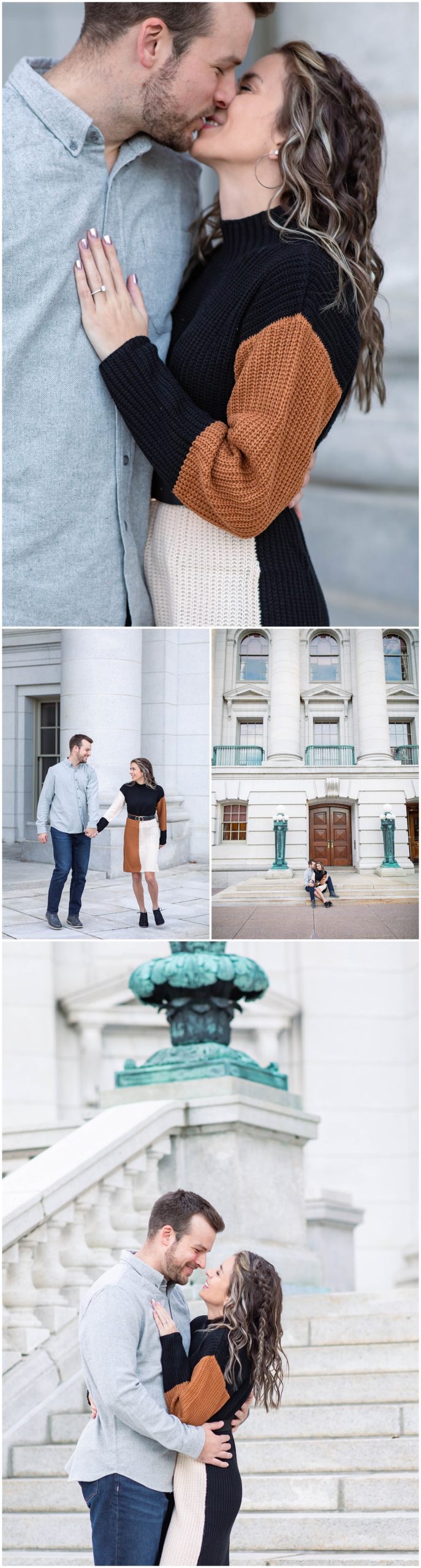 Engagement Session at the Wisconsin Capitol 