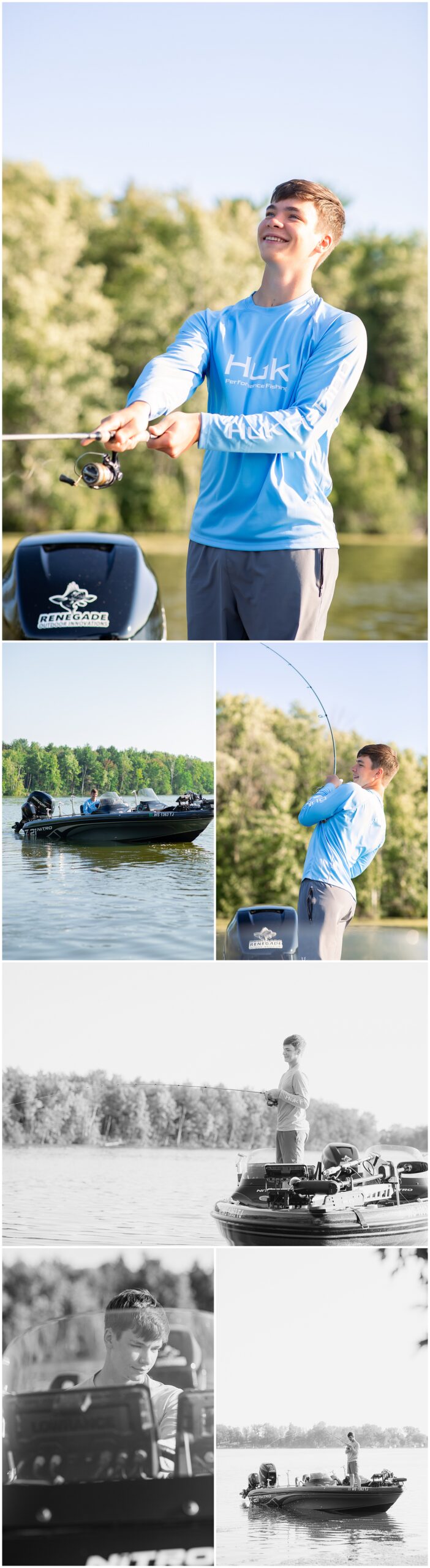 fishing senior session 