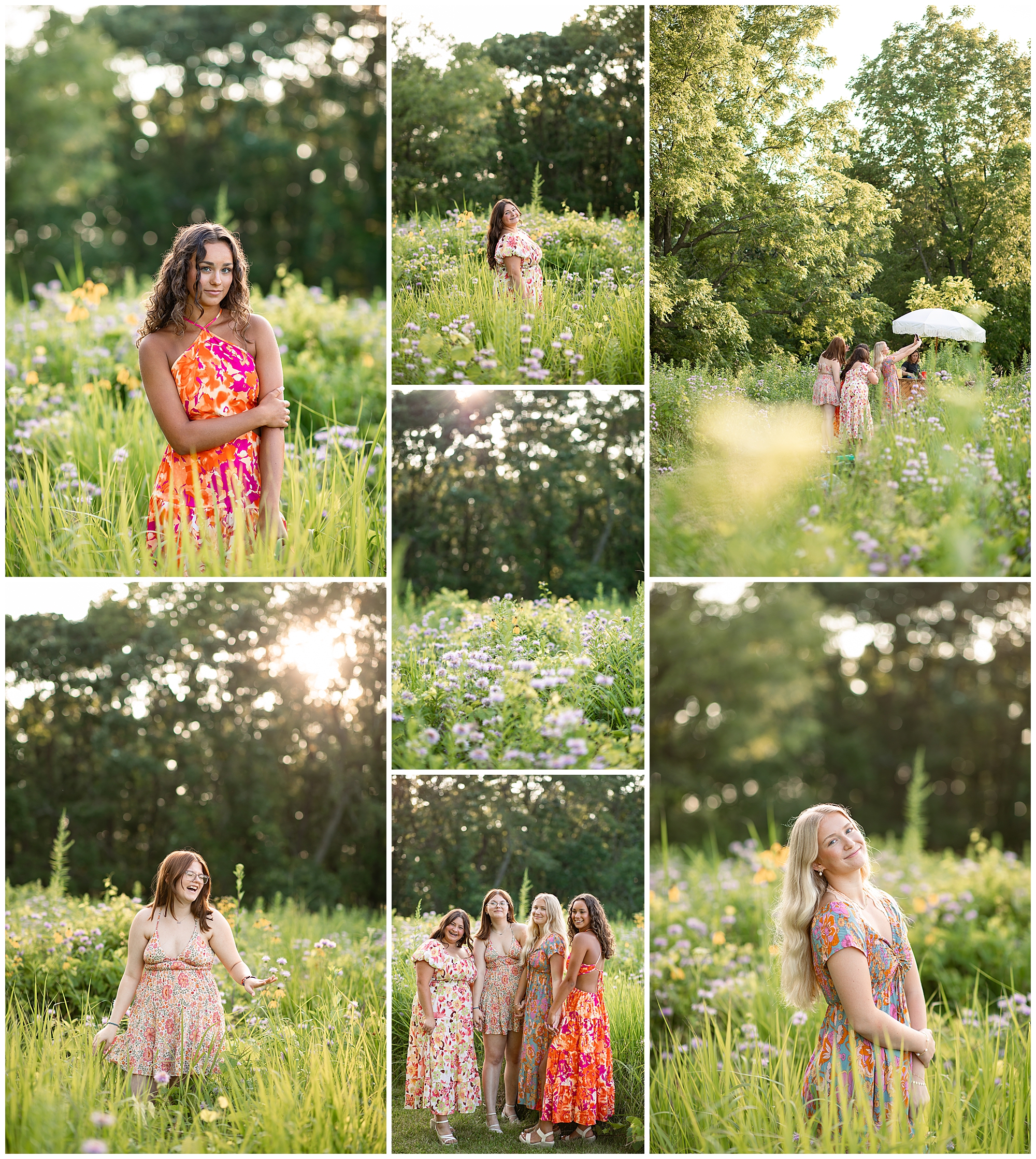 Individual senior portraits at Token Creek 