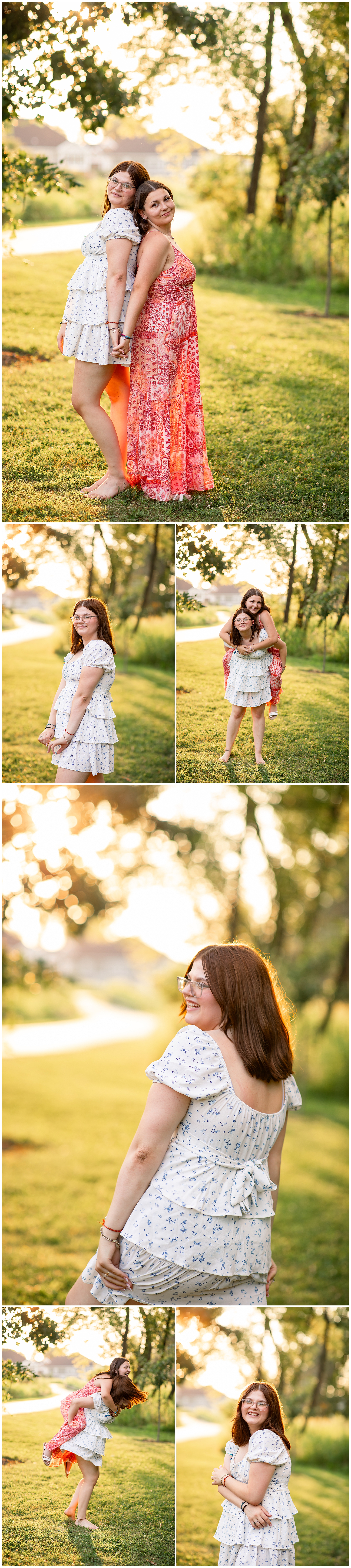 best friend senior session photos together