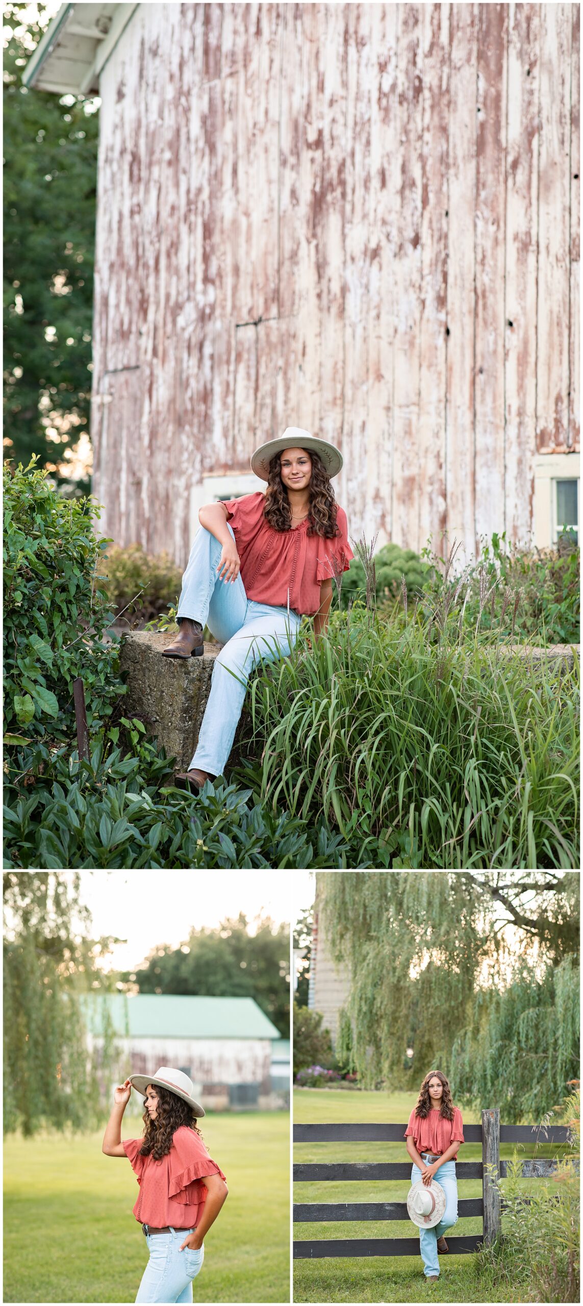 rustic senior session