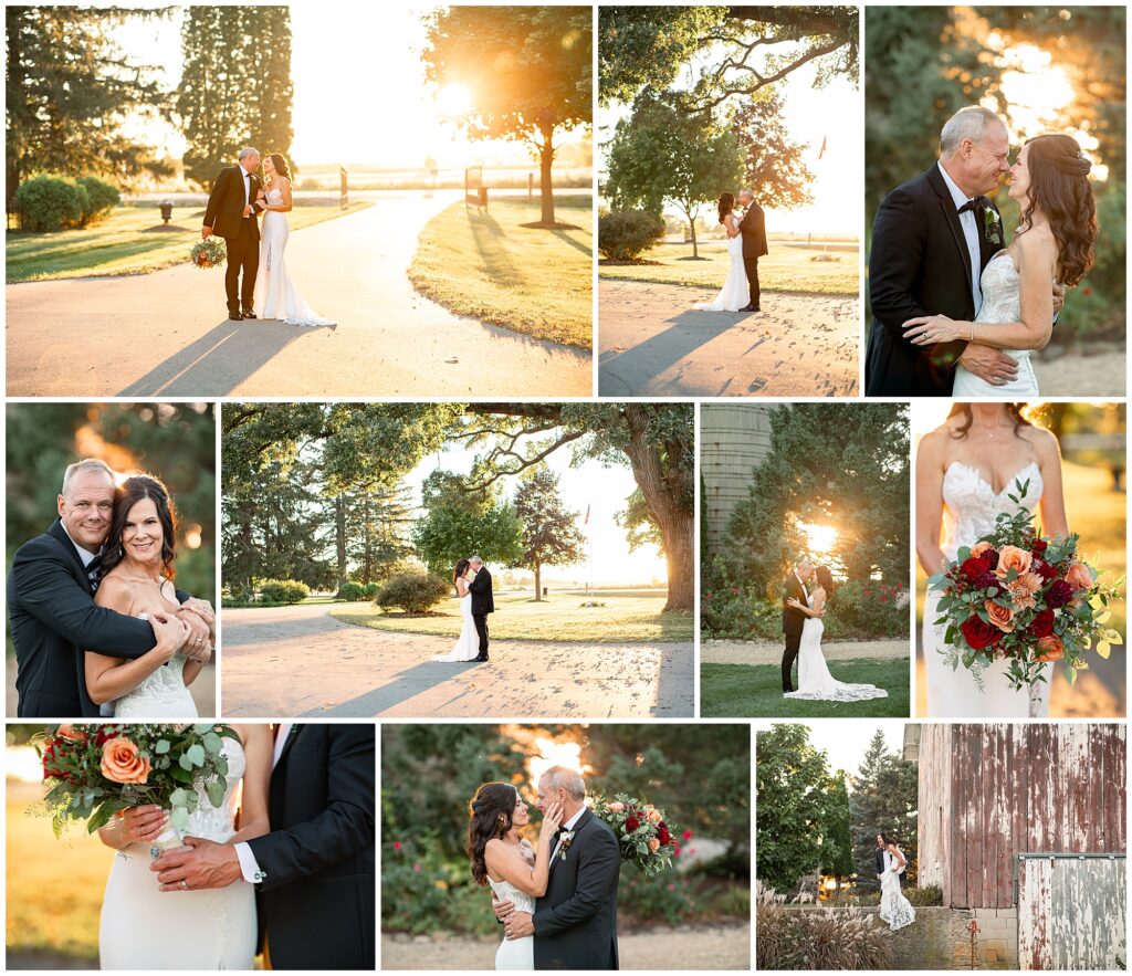 sunset wedding photos 