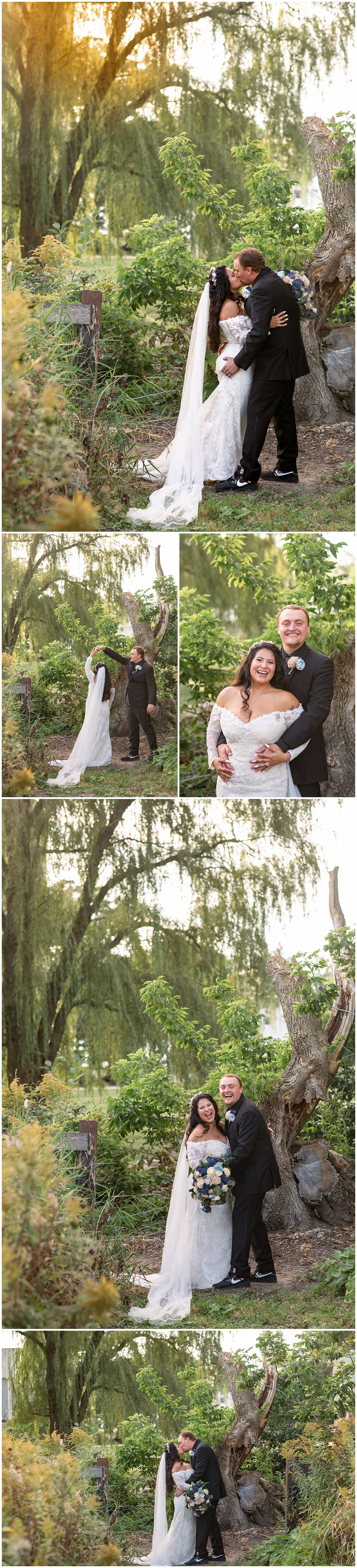 woodsy wedding portraits