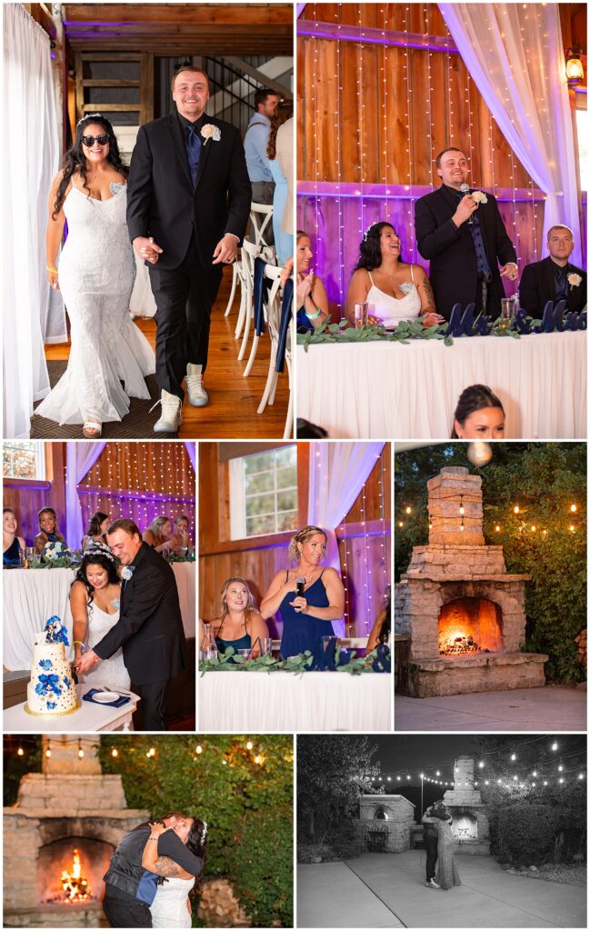 wedding reception at Harvest Moon Pond 