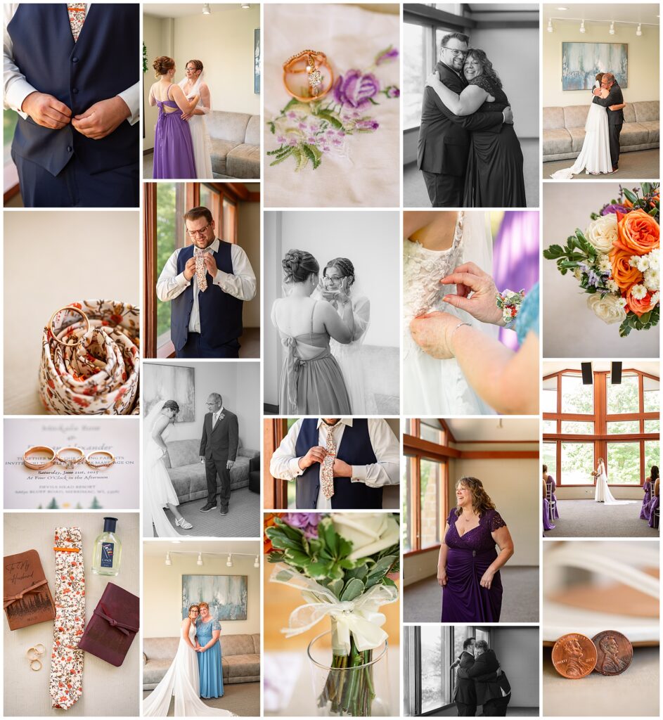 Wedding details at Devil's Head Resort